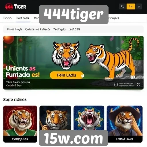 Novas funcionalidades do site 444tiger que encantam jogadores